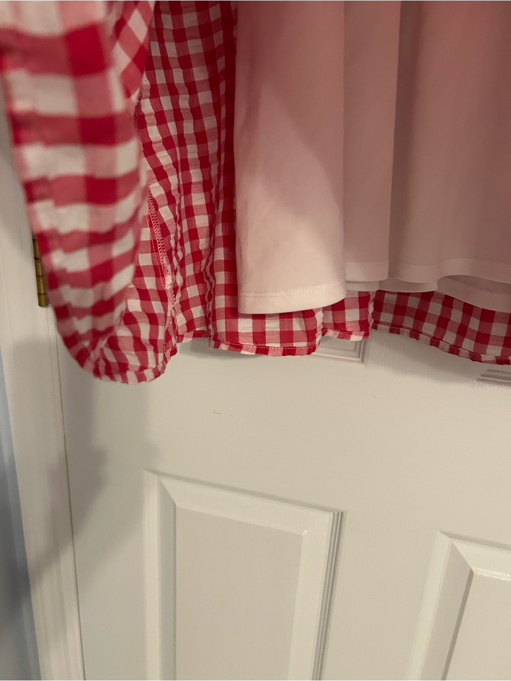 torrid Hot Pink and White Gingham A-Line Skirt - Picture 4 of 6